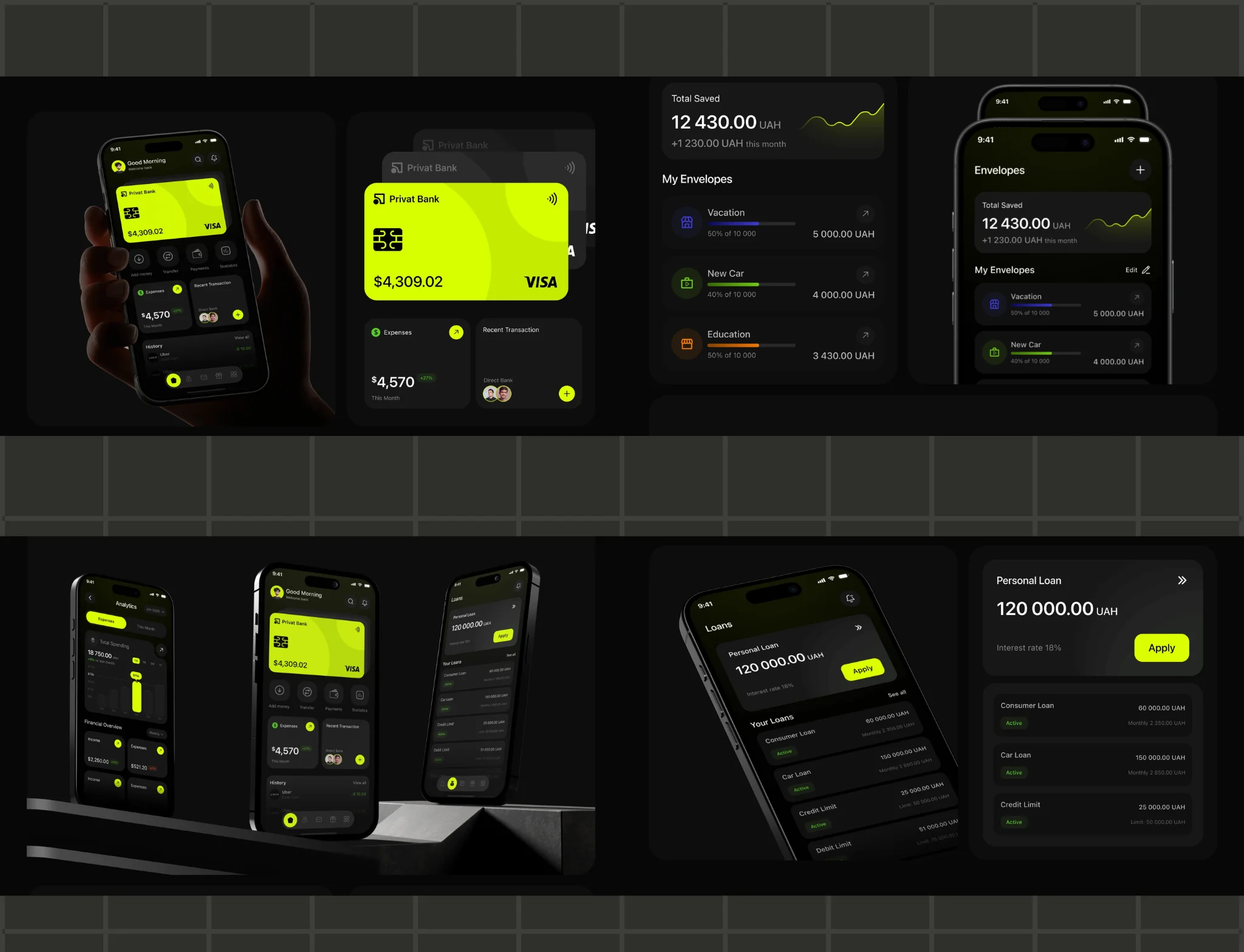 Callivio — AI call-center platform overview with dashboard and mobile