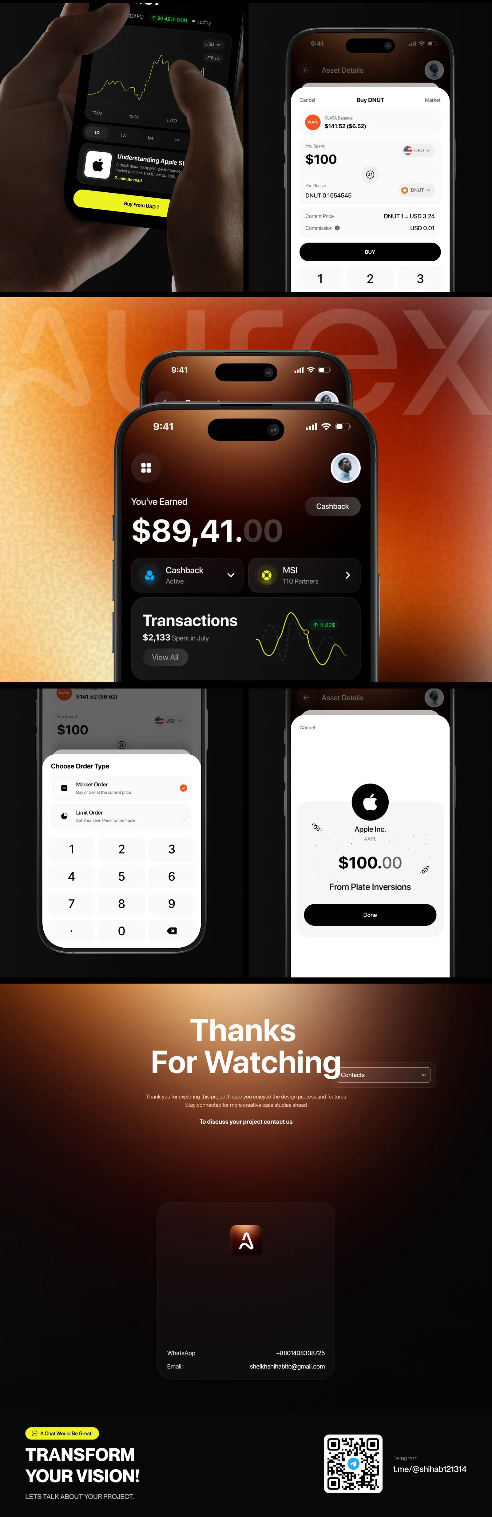 Aurex — full app case study deck