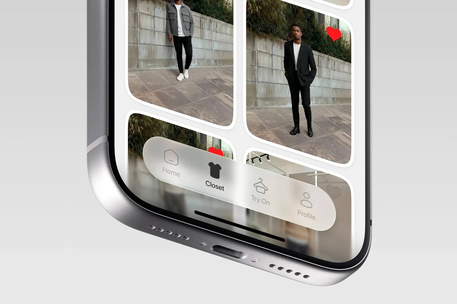 Closely — closet navigation UI
