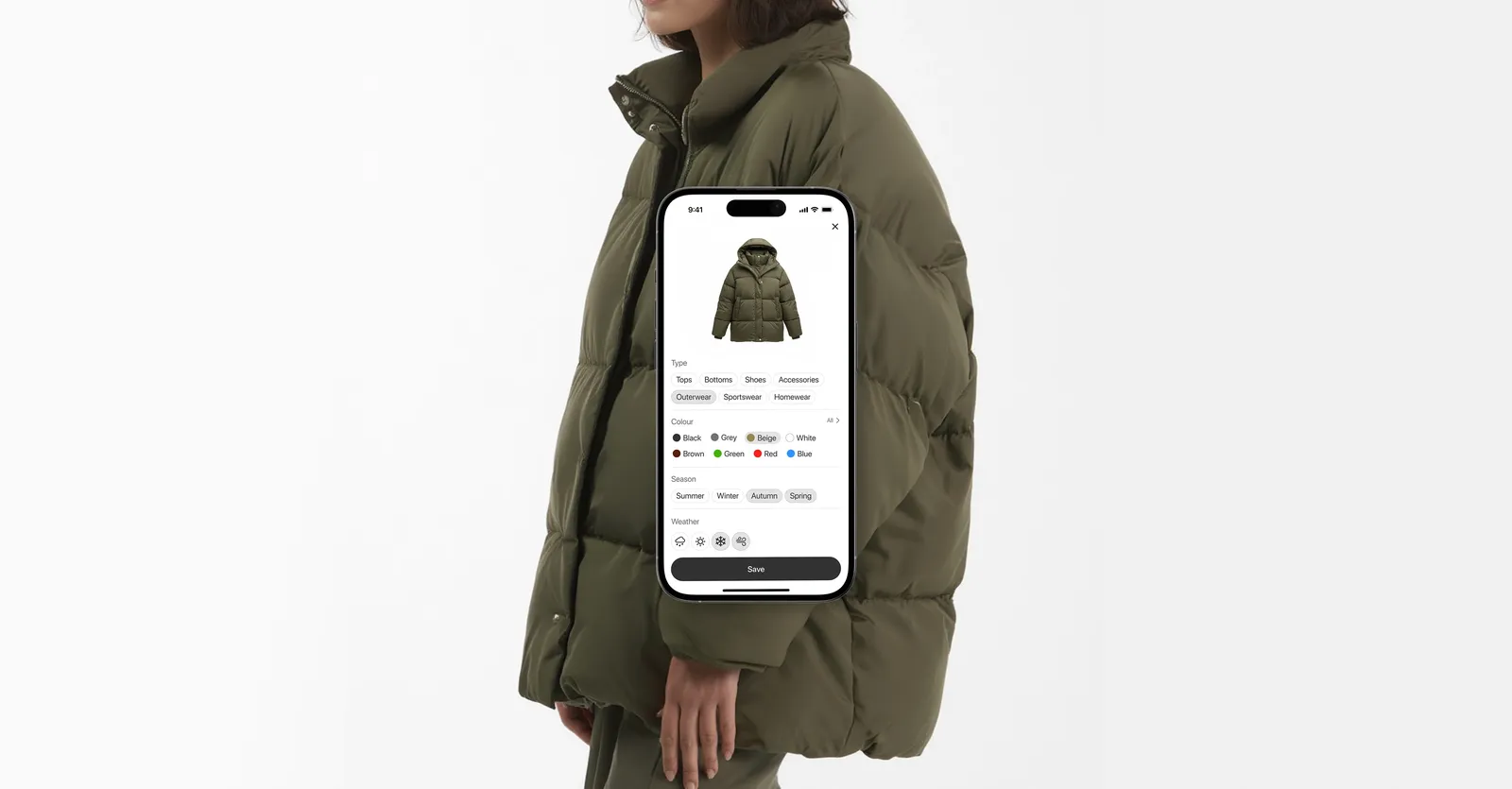 Closely — item filter sheet