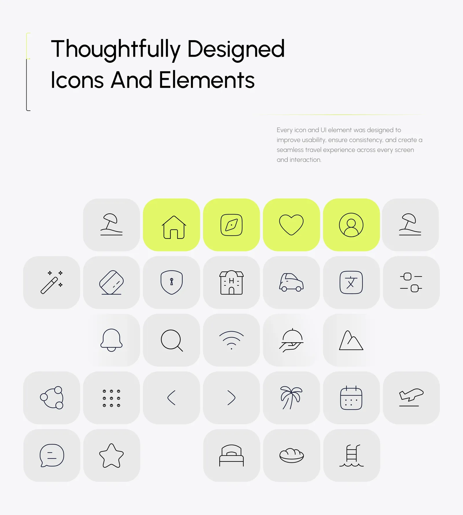 Travanza — iconography set