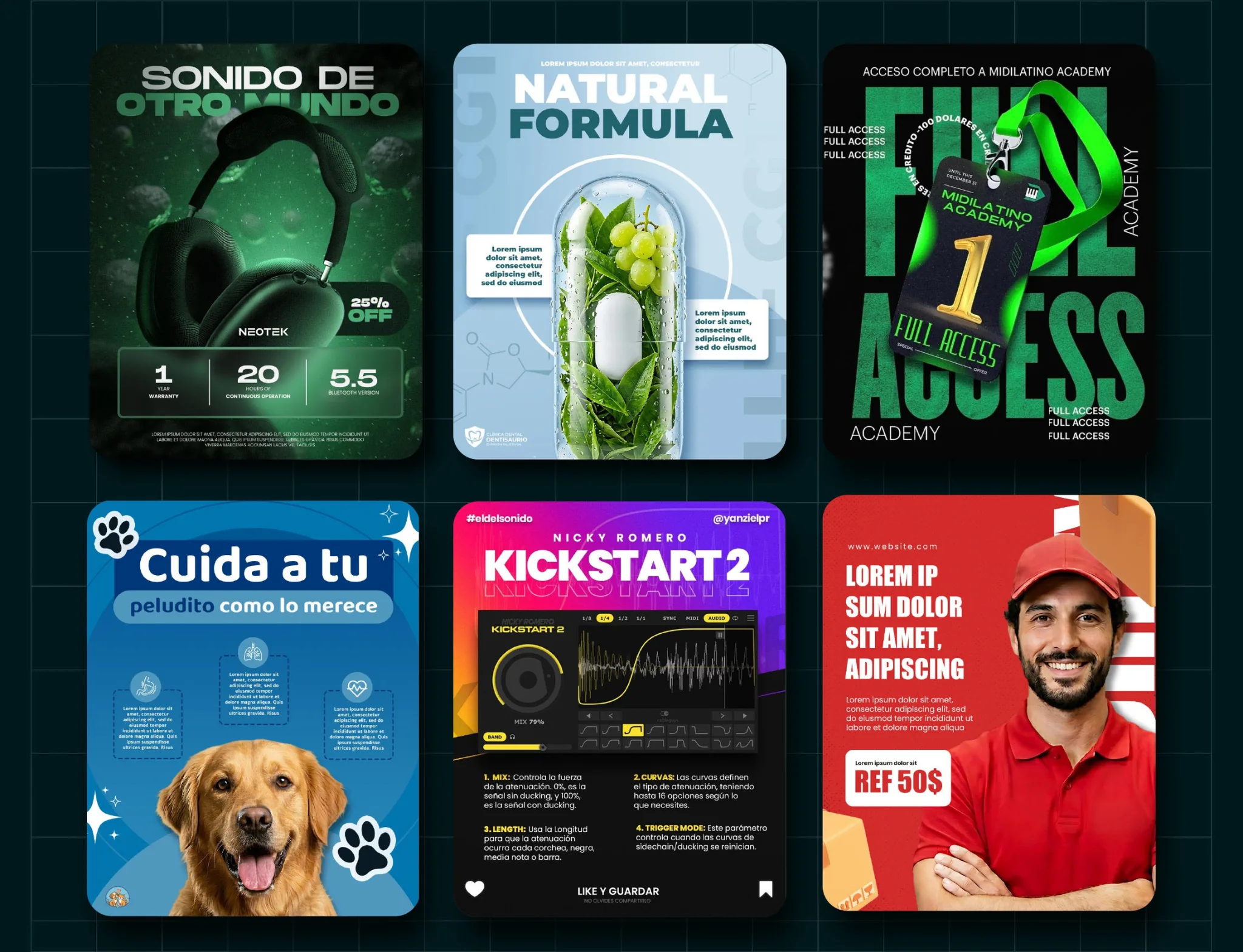 Creative Design — social media ad pack and campaign visuals by Digitally LevelUp