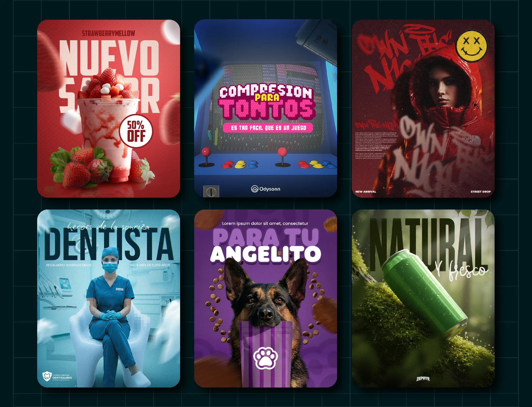 Digitally LevelUp creative design — social campaign pack for multiple clients
