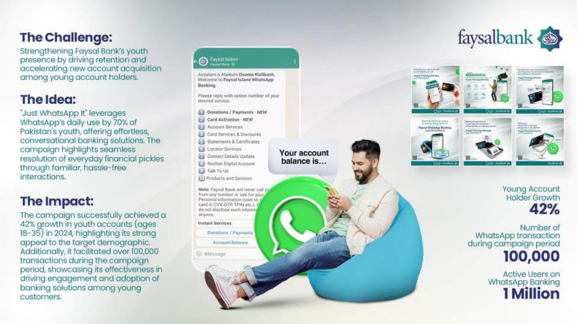 Faysal Digibanc — digital banking campaign creative by Digitally LevelUp