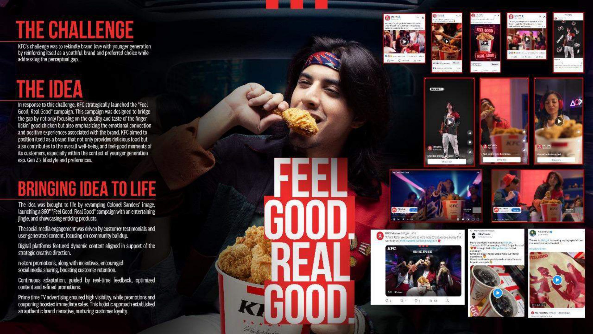 KFC Feel Good, Real Good — 360 campaign creative and social content