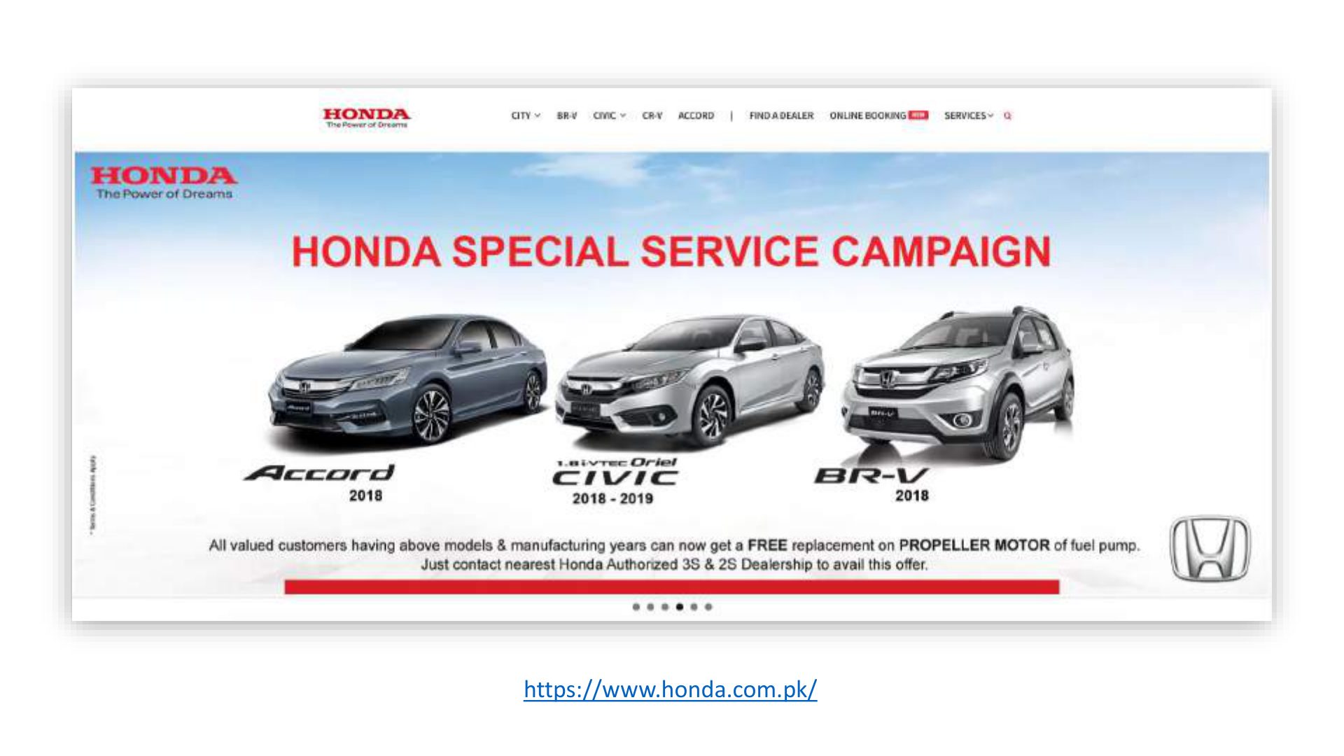 Honda — website design and development by Digitally LevelUp
